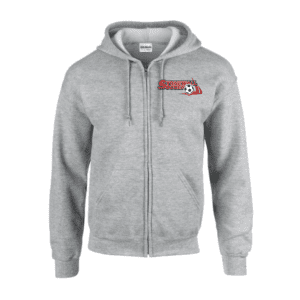 G186 Gildan Heavy Blend 8 oz., 50/50 Full-Zip Hooded Sweatshirt - Sport Grey
