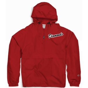 CO200 Champion Packable Anorak 1/4 Zip Jacket - Scarlet