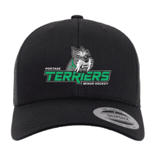 6606 Yupoong Adult Retro Trucker Cap - Black