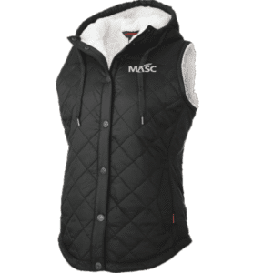 WV10 Tough Duck Women's Quilted Sherpa-Lined Vest - Black