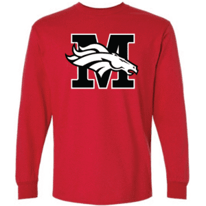 G240 Gildan Ultra Cotton Long Sleeve T-Shirt - Red