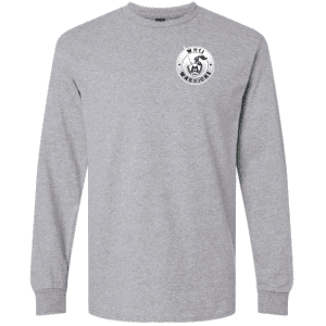 G240 Gildan Ultra Cotton Long Sleeve T-Shirt - Sport Grey